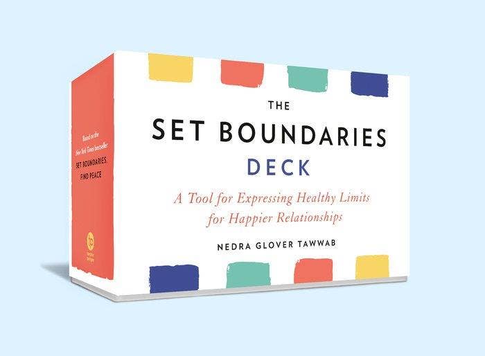 Set Boundaries Deck packaging with colorful design on a light blue background