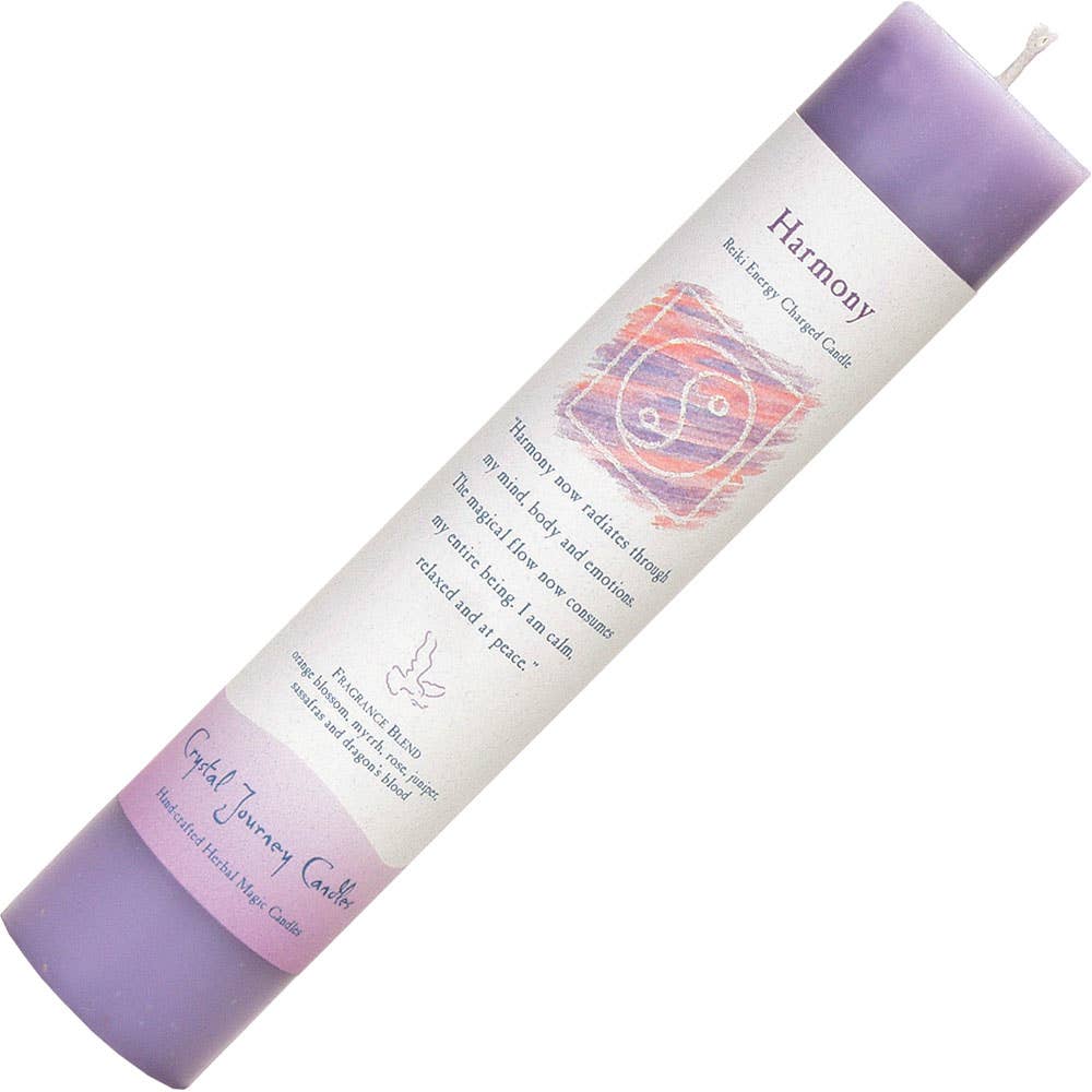 Crystal Journey Pillar Candle