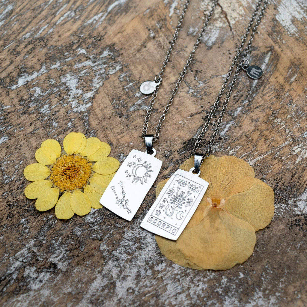 Zodiac Tarot Card & Astrology Necklace
