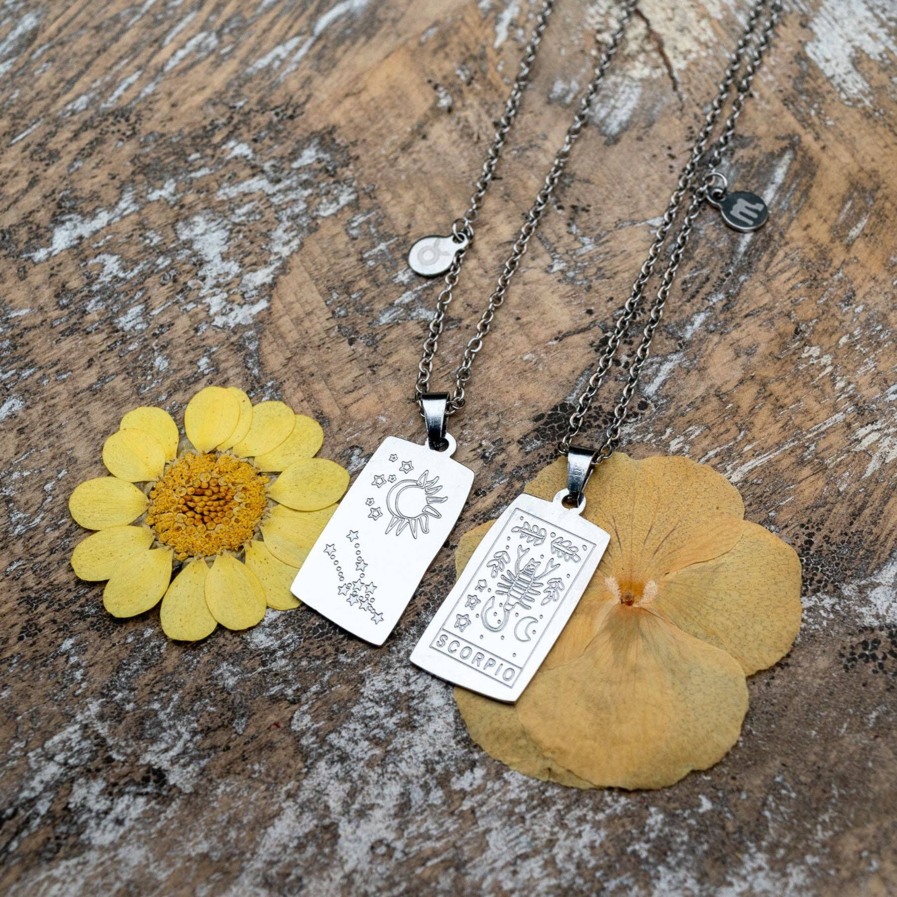 Zodiac Tarot Card & Astrology Necklace