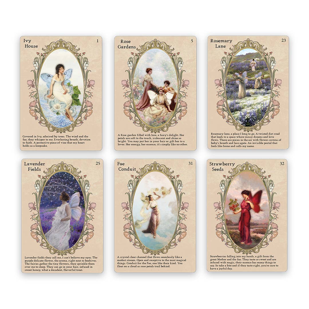 Sisters of the Fae: 33 Cards & 80 Pg. Book-Fairy Oracle