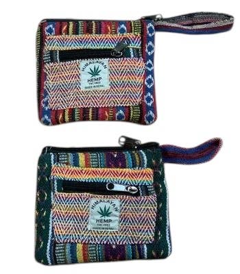 Cotton Hemp Multi Coin Bag RIB972C