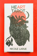 Heart Tarot book cover with a stylized heart design on a red background