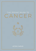 Book cover of 'The Zodiac Guide to Cancer' with a crab illustration on a light blue background