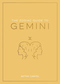 Book cover of 'The Zodiac Guide to Gemini' by Astrid Carvel on a mustard yellow background