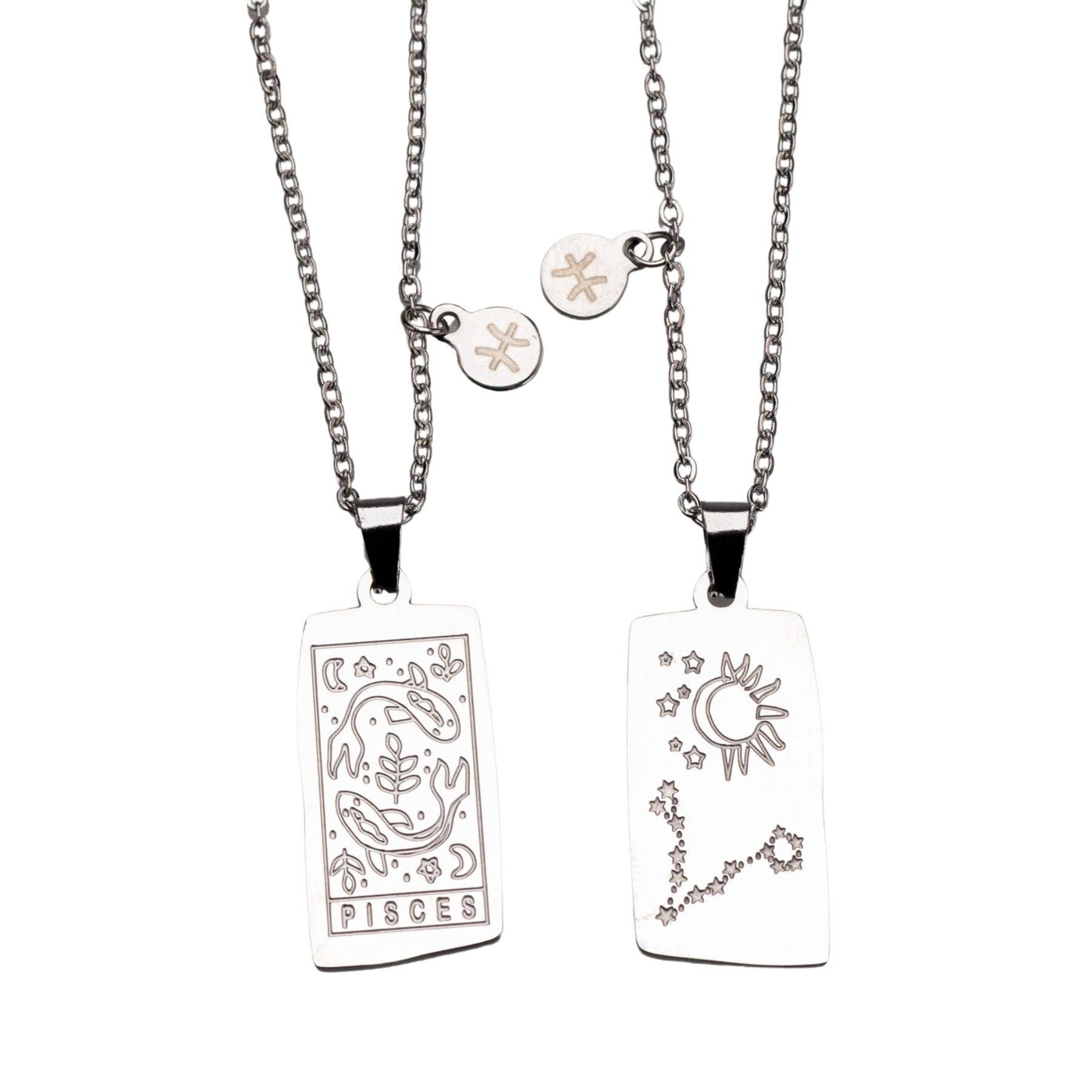 Zodiac Tarot Card & Astrology Necklace