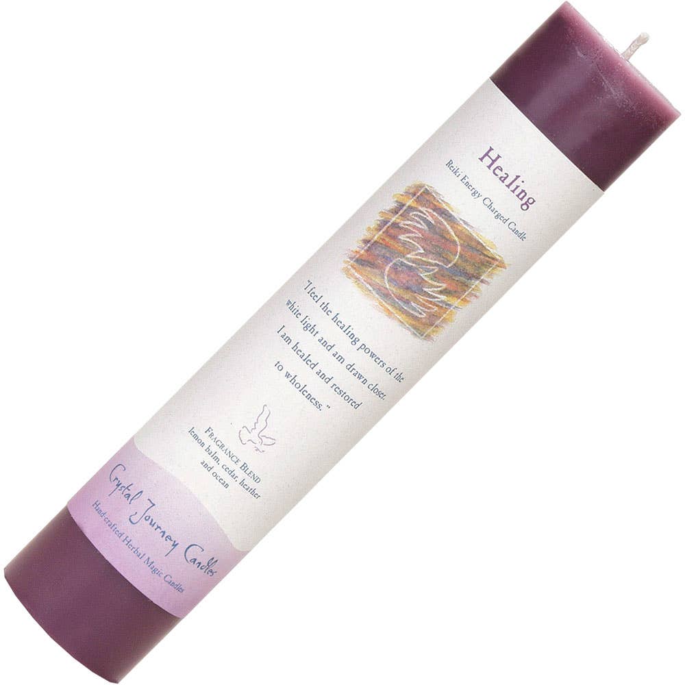 Crystal Journey Pillar Candle