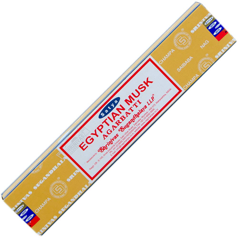 Satya Colored Nag Champa Incense 15 Gr Egyptian Musk