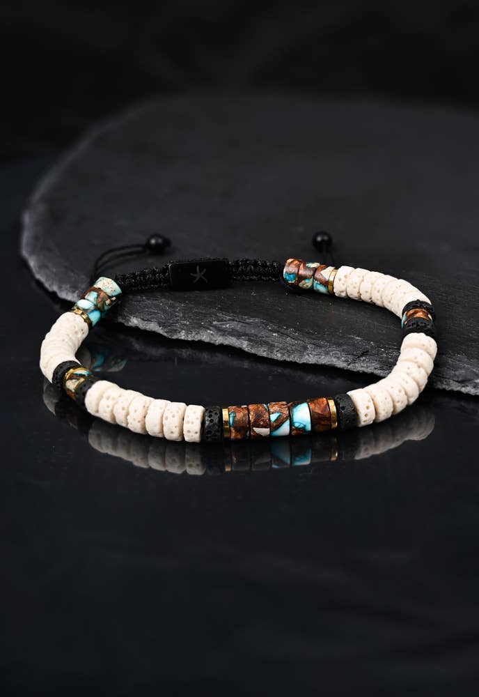 Vanguard Lava Bead Men's Bracelet